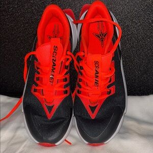 Under Armour Black and Red Athletic Sneakers